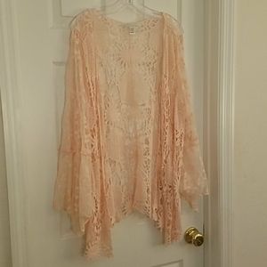 C Brand Romantic Guipere Embroidered Lace Jacket